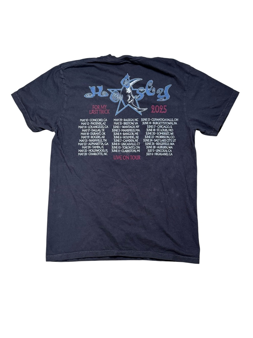 Halsey 2025 For My Last Trick Tour Graphic T-Shirt Black Size Medium - Picture 3 of 8